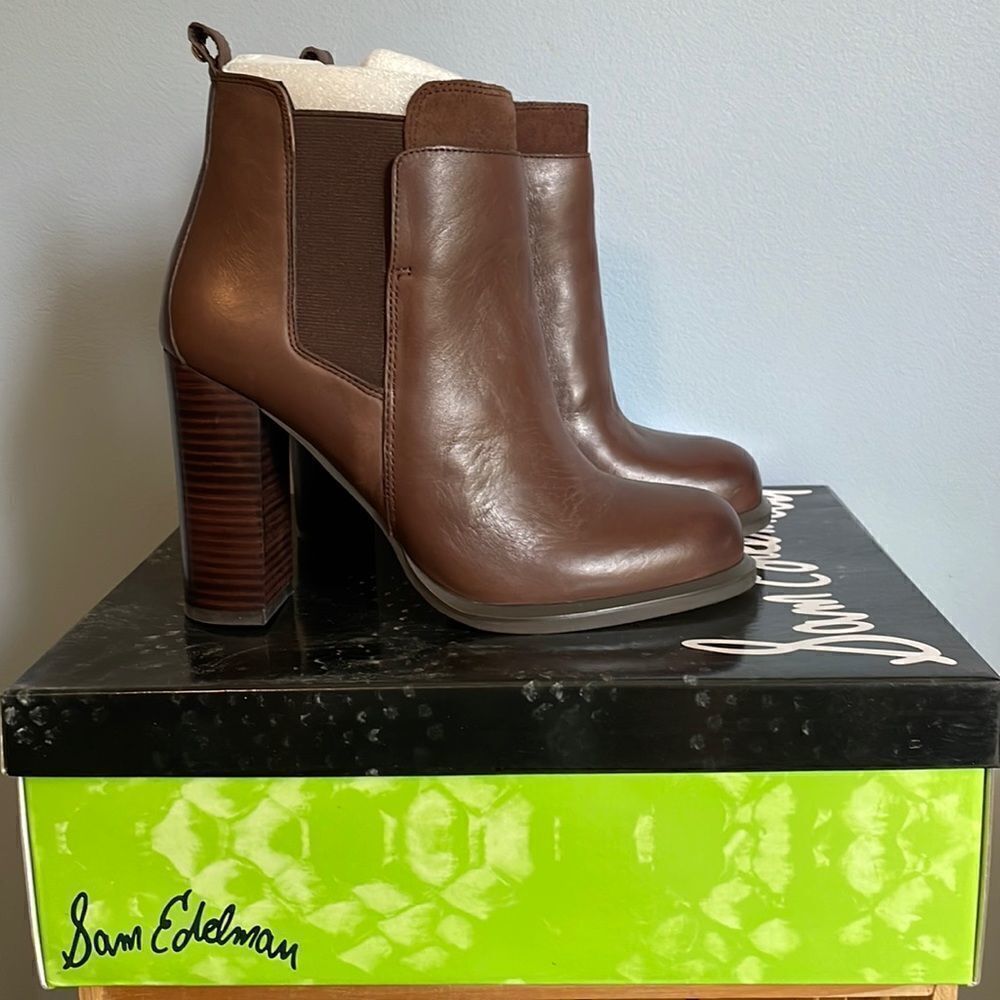 Sam Edelman Kenner Brown Boots 8.5
